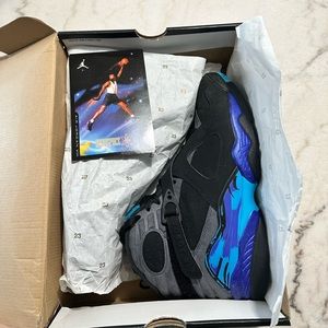 Pair of Jordan aqua 8 GREAT CONDITION only worn 3x lightly  low price